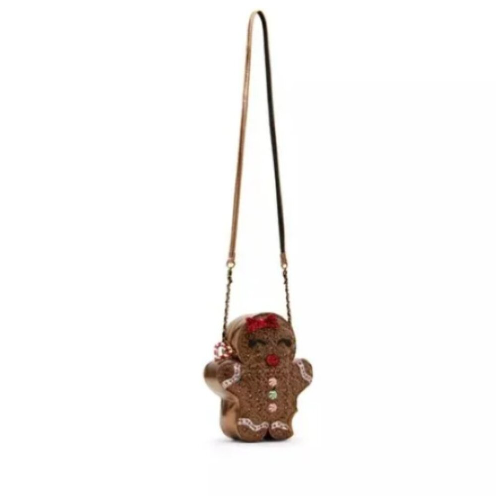 Betsey Johnson Christmas Gingerbread Kitsch Crossbody Purse - Chr - Picture 4 of 5